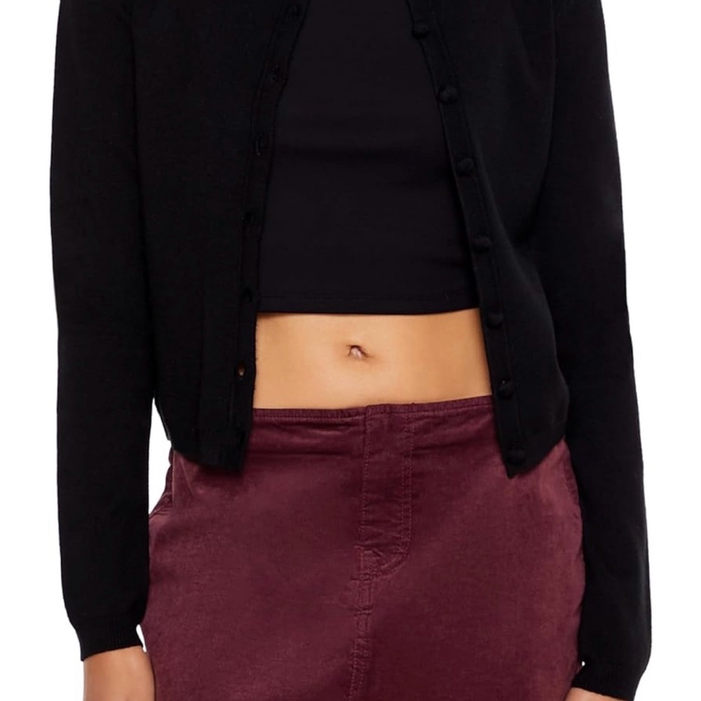 NWT Classic Black Women's Sweater Cardigan
